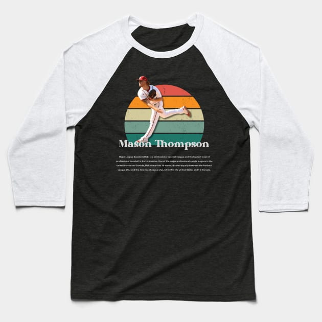 Mason Thompson Vintage Vol 01 Baseball T-Shirt by Gojes Art